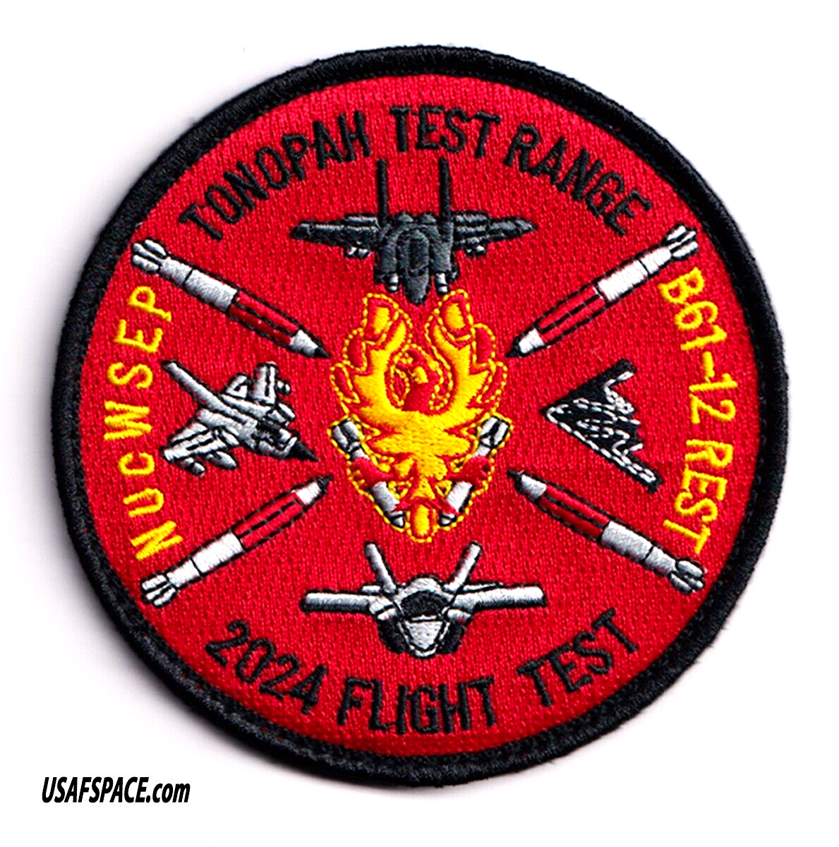 USAF TONOPAH TEST RANGE Nuclear Weapons-B61-12-2024 FLIGHT TEST -NUCWSEP-PATCH
