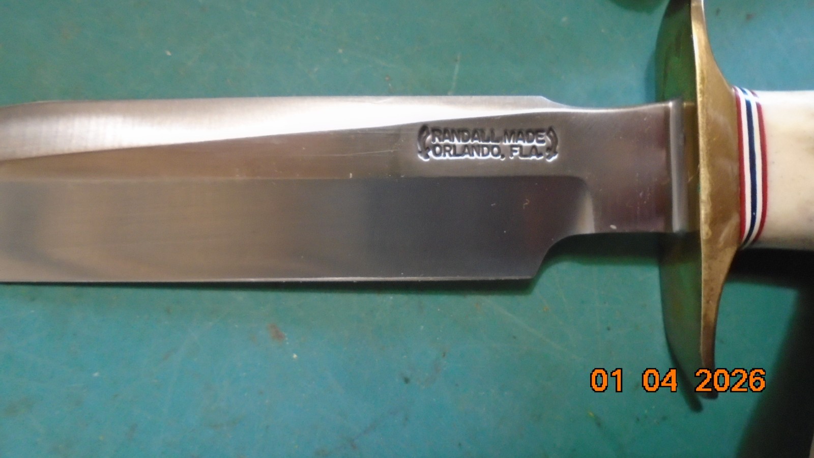 Vintage RANDALL #`1 -7" Stag Handle Fighting Bowie Knife / Sheath NEW UNUSED !!!