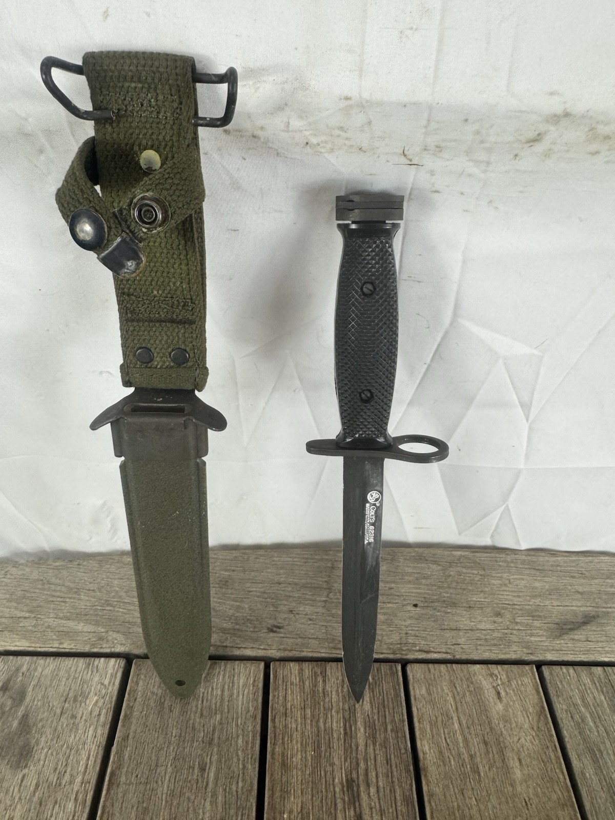 Vietnam Era M-7 COLT BAYONET AND SCABBARD MADE BY Colt Excellent  ! 1963