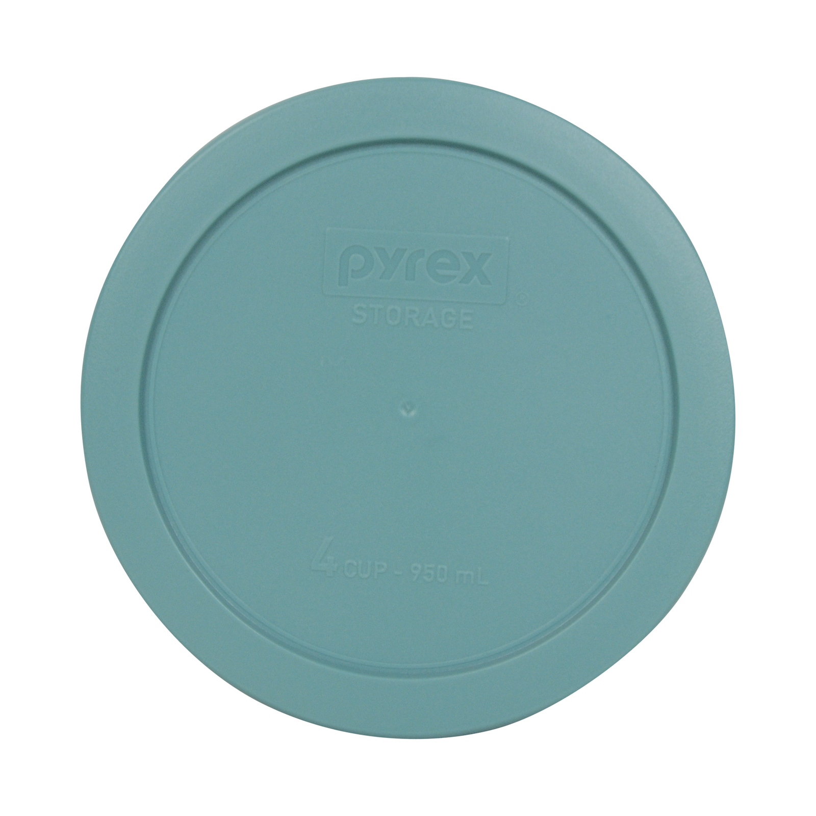 Pyrex 7201-PC 4 Cup Round Plastic Turquoise Replacement Lid for Glass Bowl 3PK