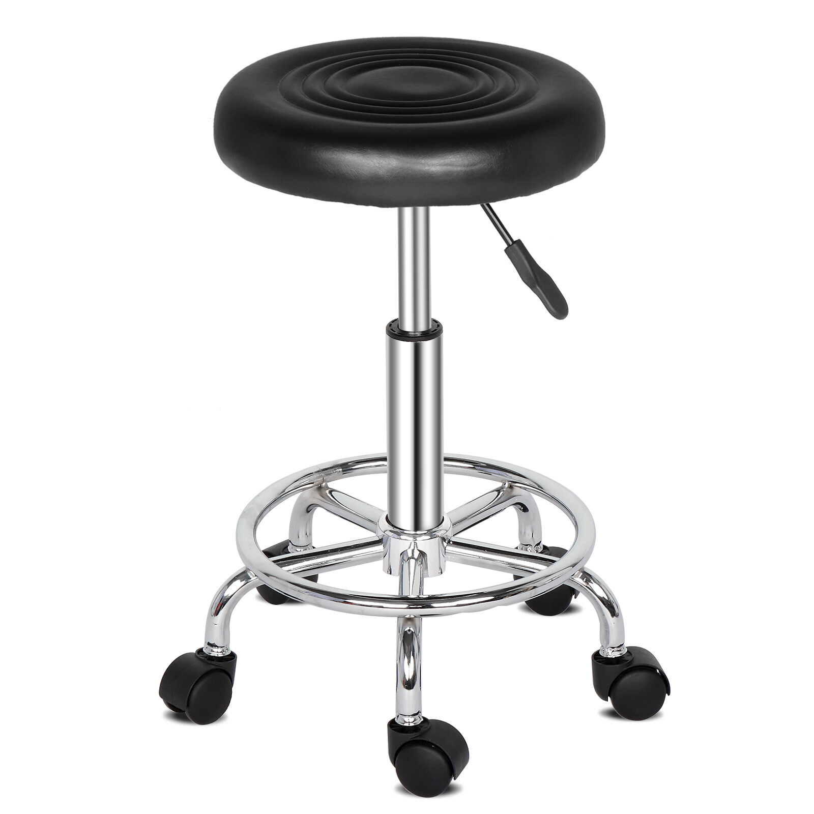 Adjustable Hydraulic Rolling Salon Stool Chair Tattoo Massage with Swivel Wheels