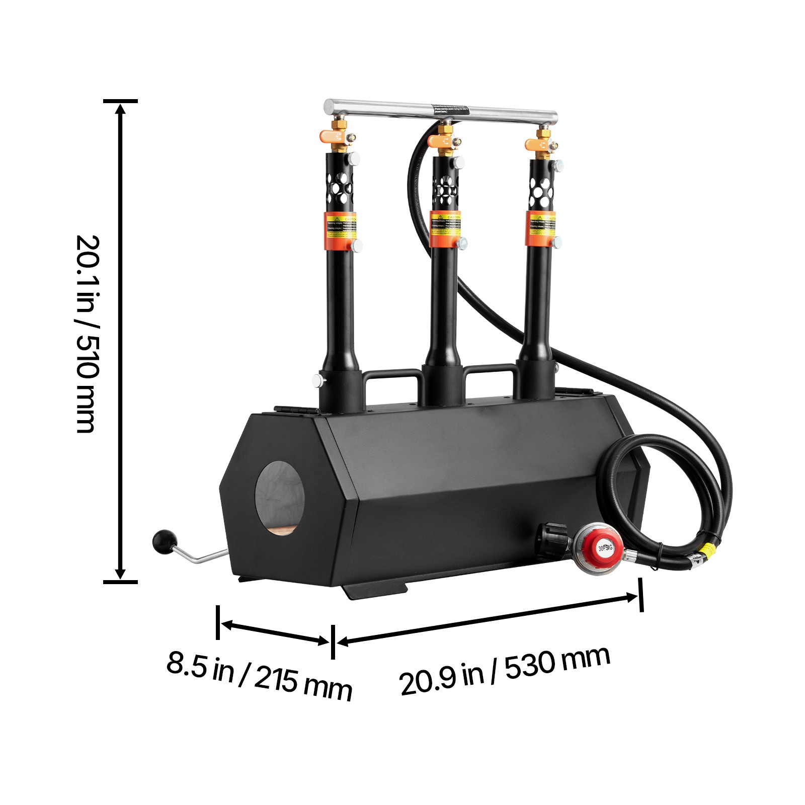 Uimoso Portable Propane Forge with 3 Burners for Metalwork and Knife Crafting