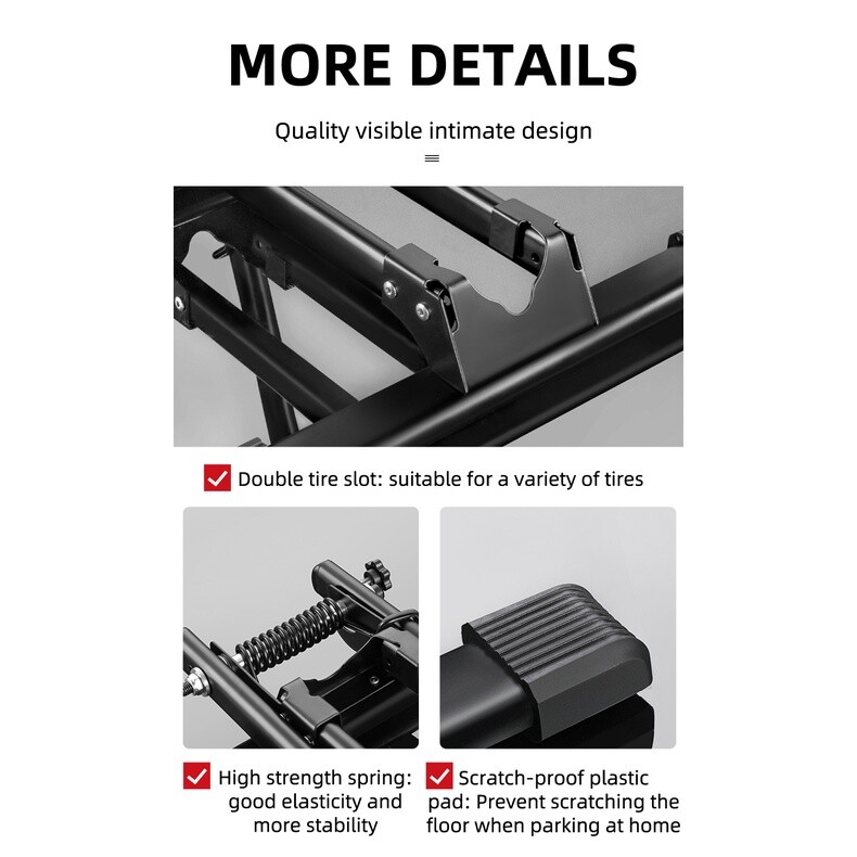 ROCKBROS Foldable Bike Parking Stand 20-29" Carbon Steel Floor Stand Rack