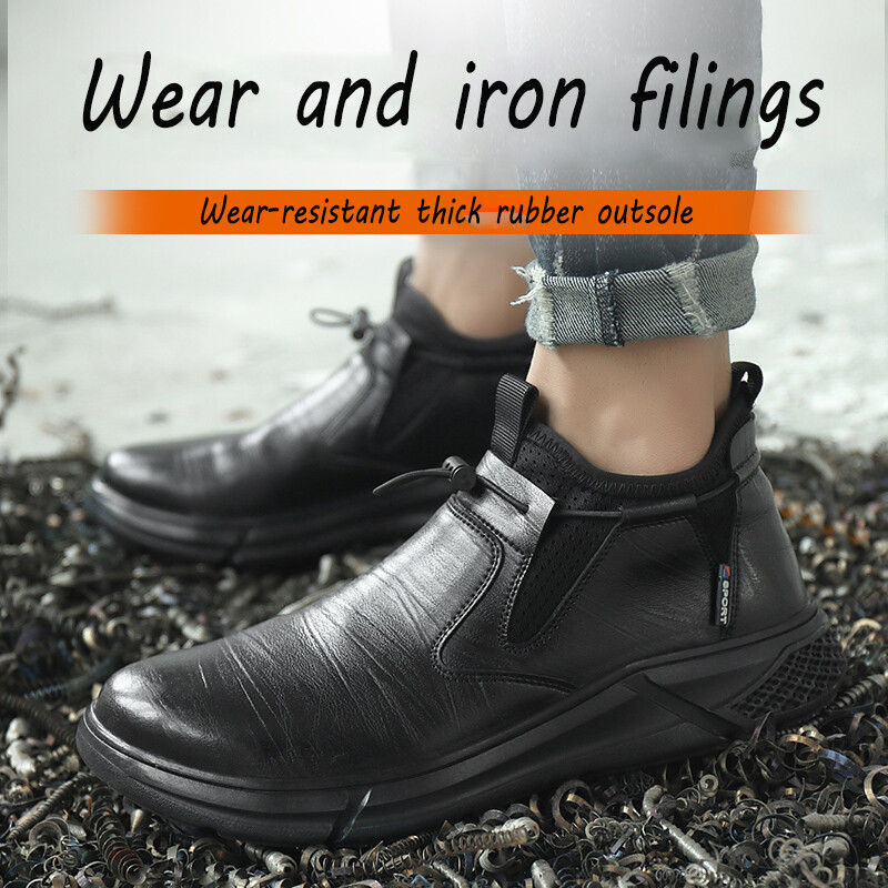Mens Waterproof Work Boots Steel Toe Safety Shoes Indestructible Non Slip Boots