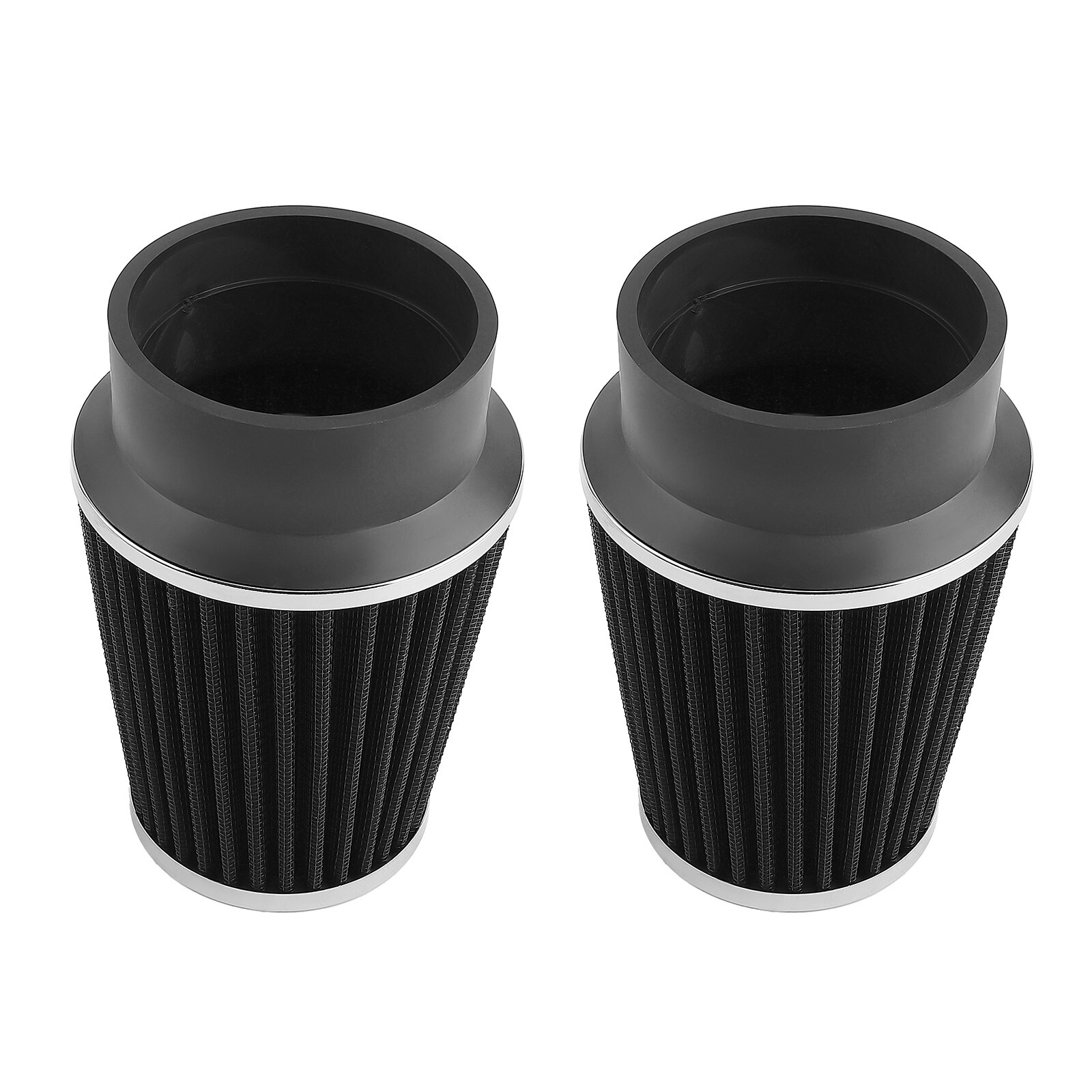 Dual Twin Air Intake System Kit Aluminum + Filter for Corvette C5 5.7L 01-04