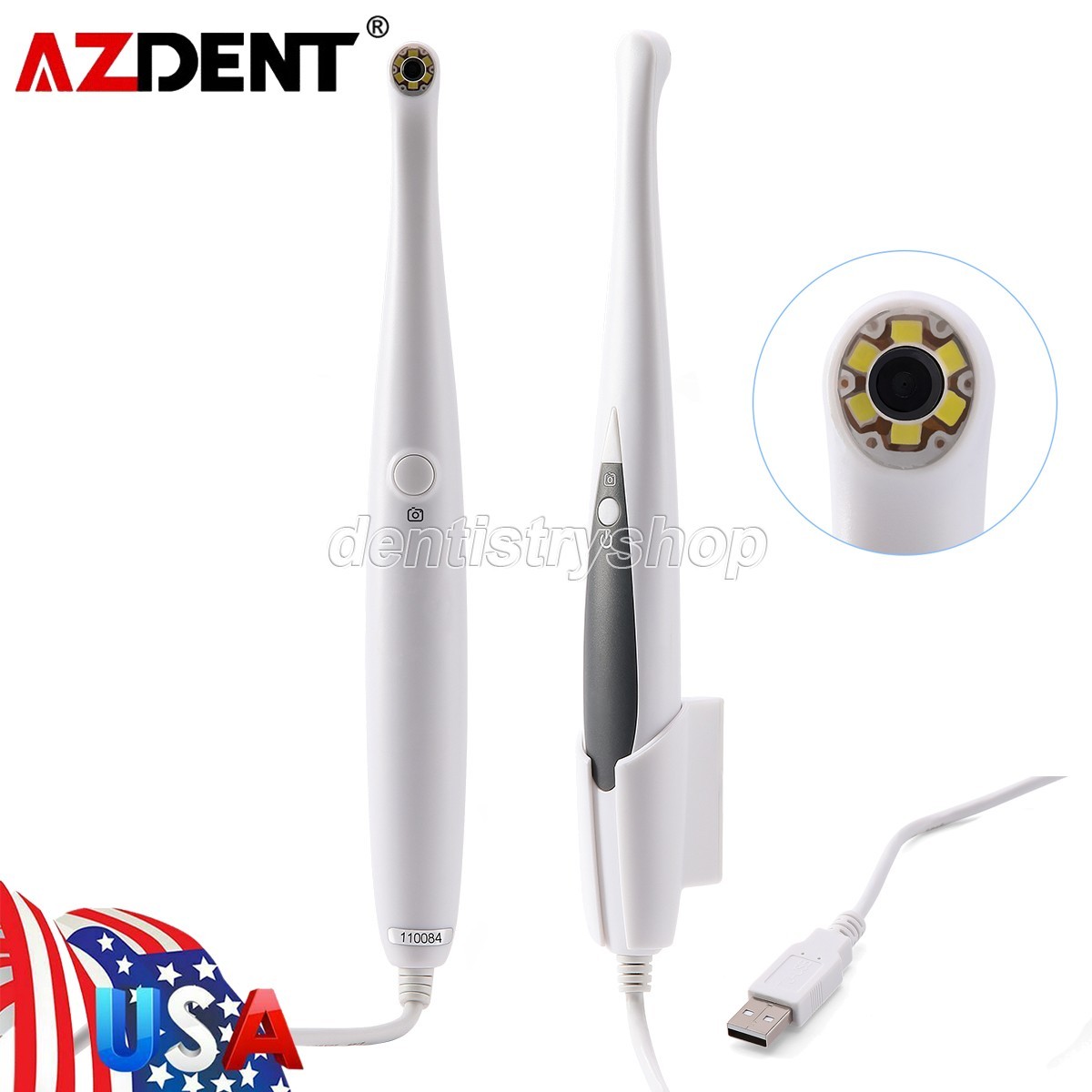 Digital Dental Intraoral Camera USB Imaging Intra Oral Endoscope 6 LED Lights