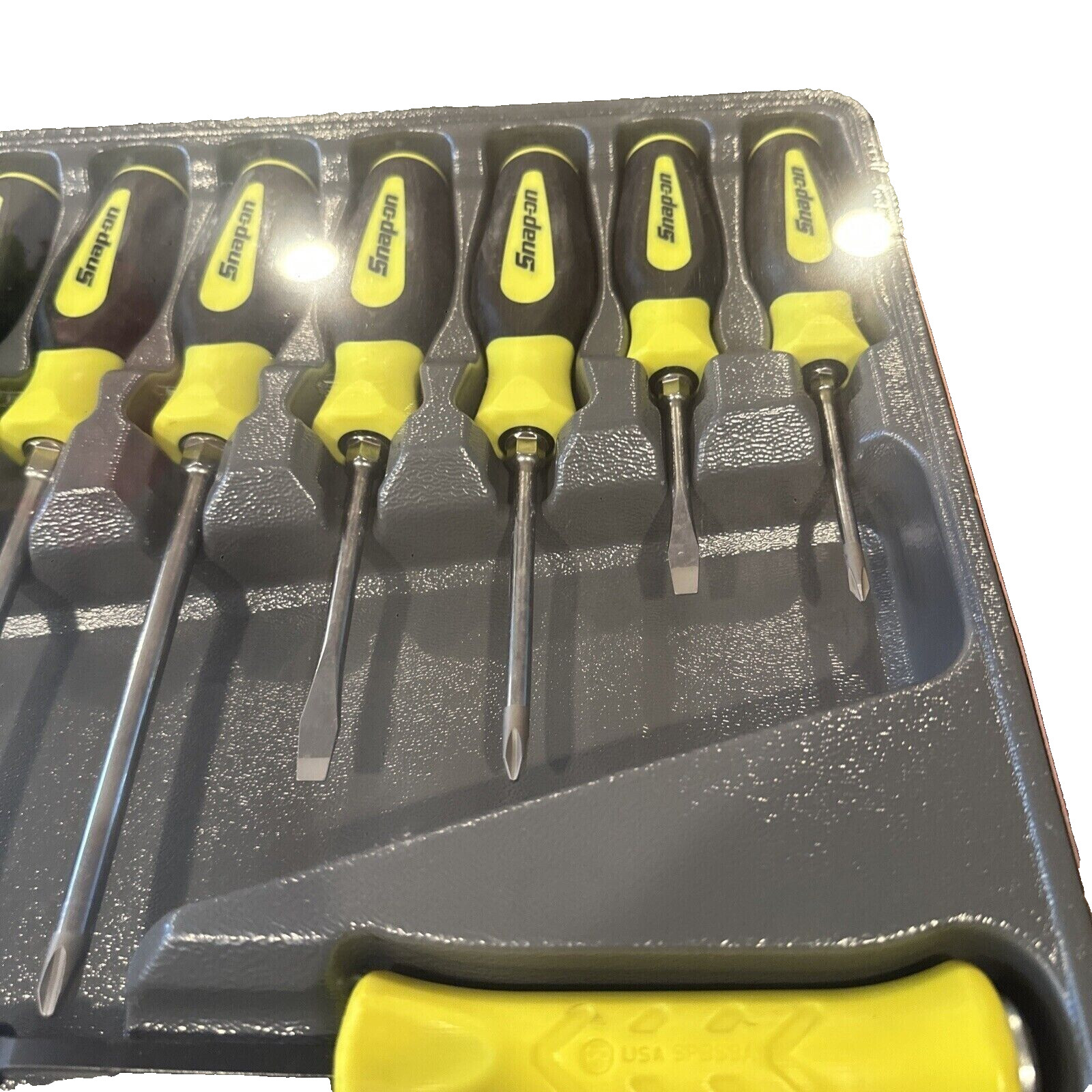 Snap-on Tools SGDXPB90B 9Pc Hi-Viz Screwdriver Prybar Set