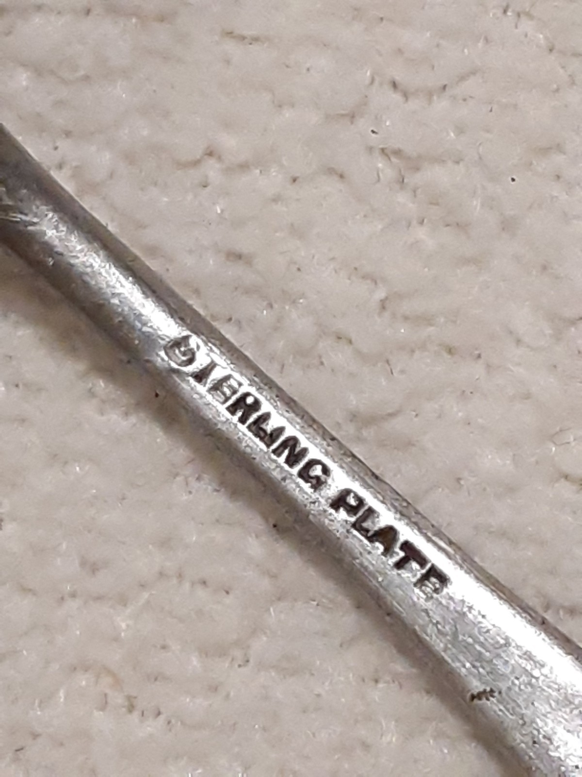 Vintage Merry Christmas Xmas Happy New Year Spoon Plated Sterling Plate