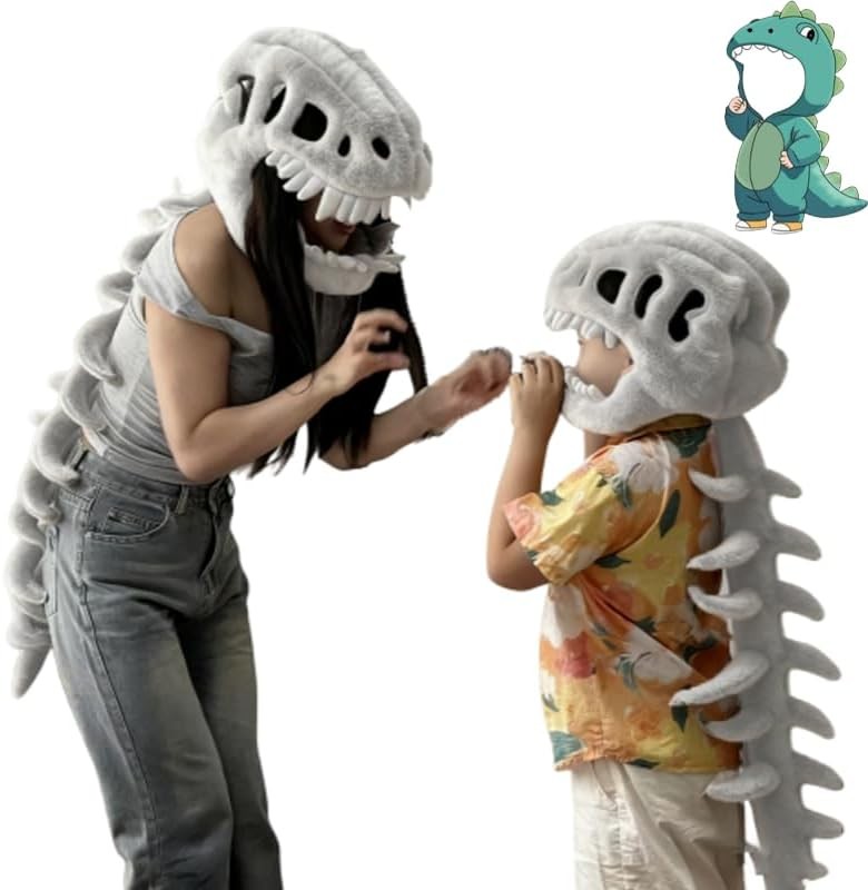 Spinosaurus Plush Dino Outfit Spinesaurus Realistic Dinosaur Costume-3D Skeleton