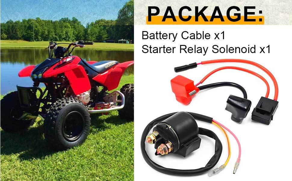 1999-2007 For Honda TRX400EX Starter Relay Solenoid Positive Side Battery Cable