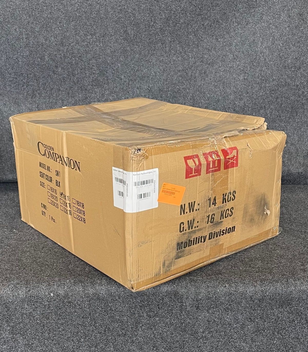 GOLDEN COMPANION Seat, Arms & Swivel Base for Mobility Scooters, No Hardware *