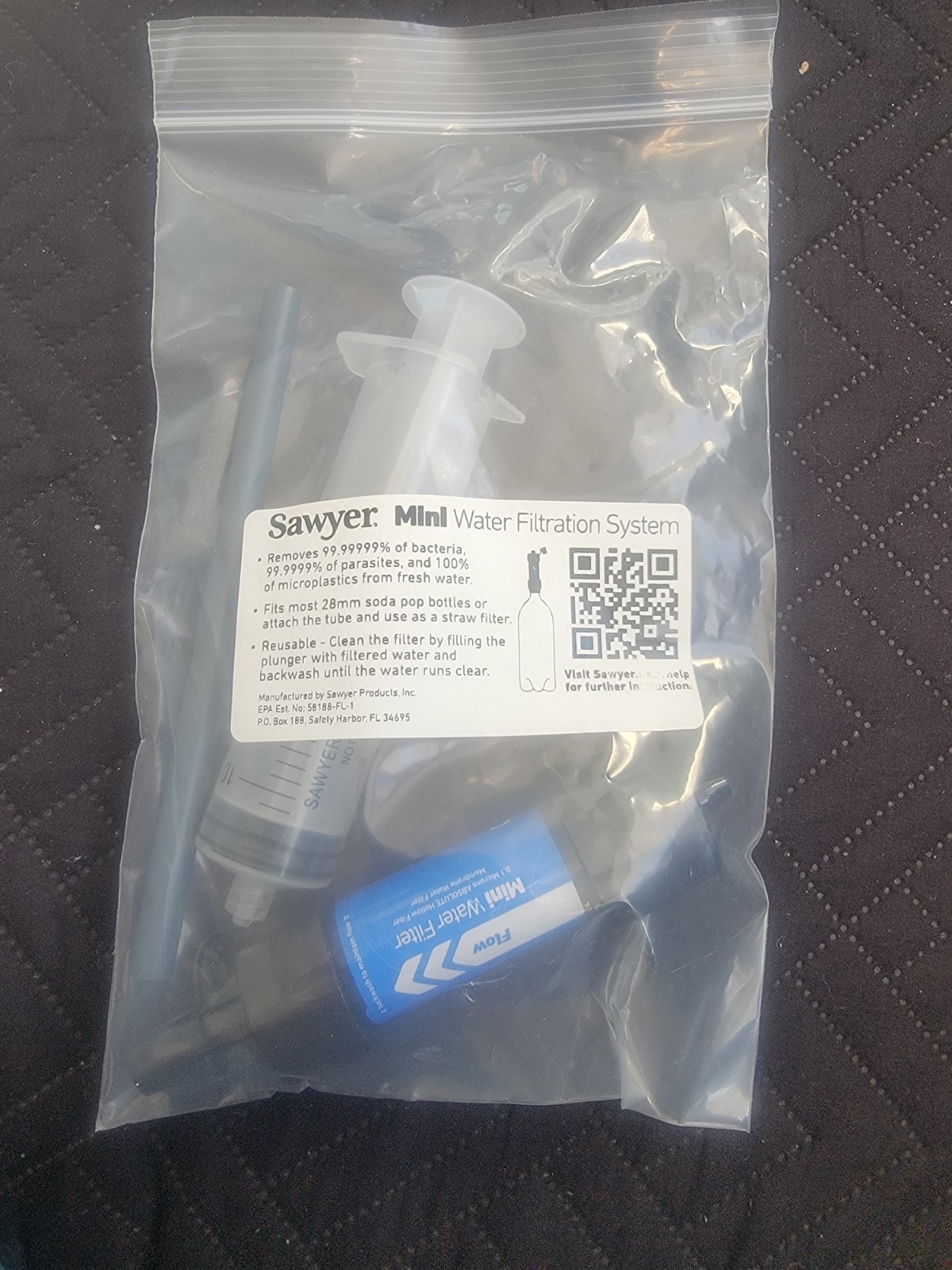 Squeeze / Gravity Water Filtration System Sawyer Mini & CNOC Premium 2L Bladder