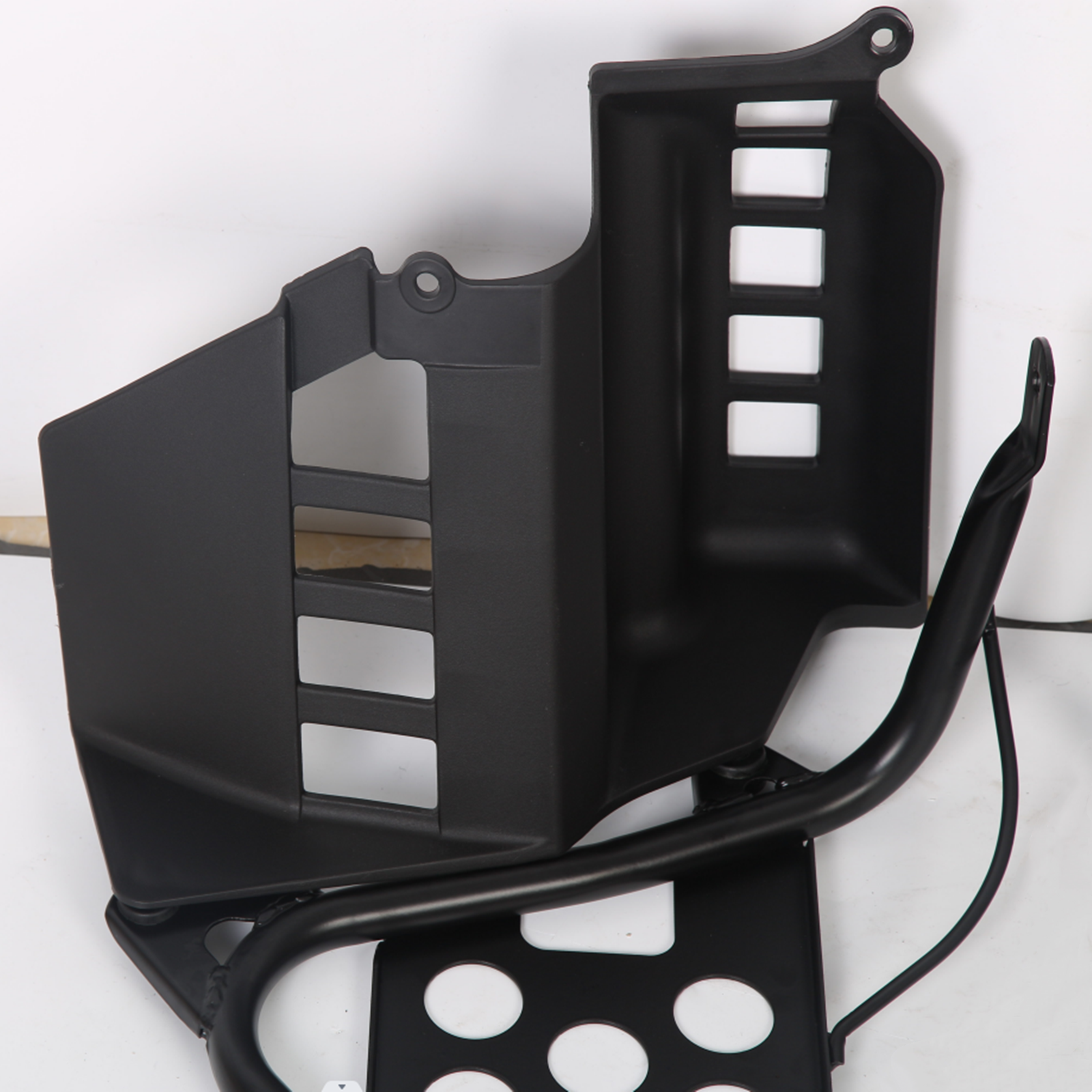 Black Heel Guards Footrest For 1987-2006 Yamaha Banshee LH+RH Nerf Bars