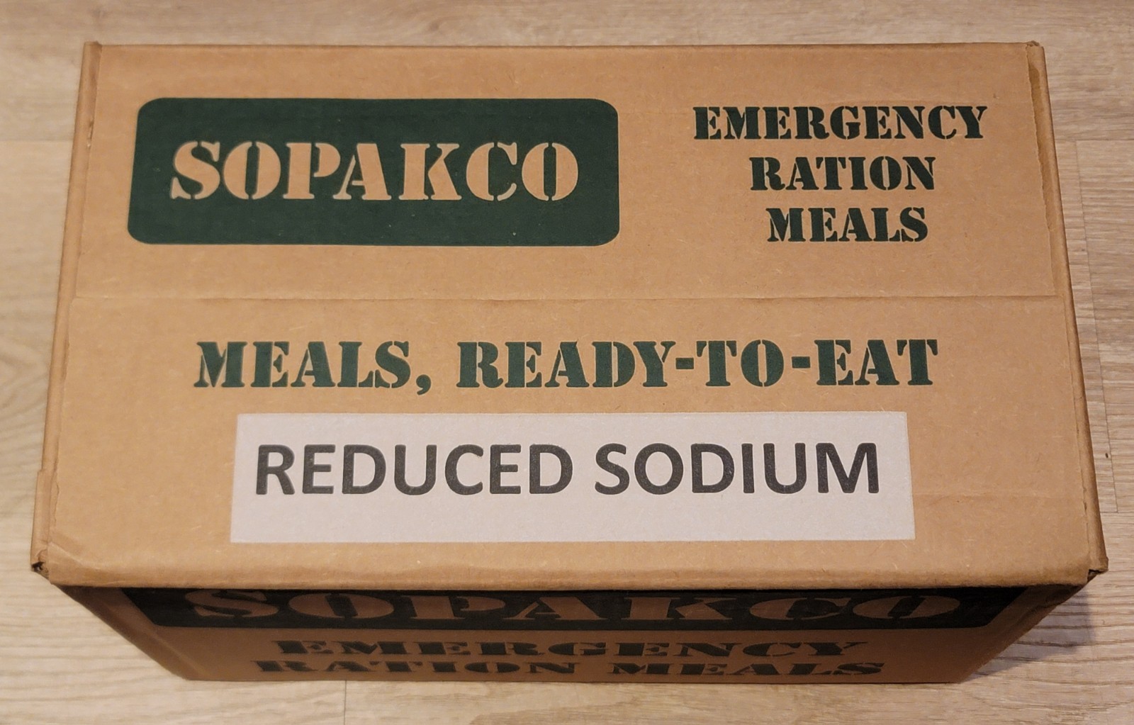 SOPAKCO MRE LOW SODIUM EMERGENCY INDIVIDUAL RATION HIKING CAMPING 16 MEALS-11/27