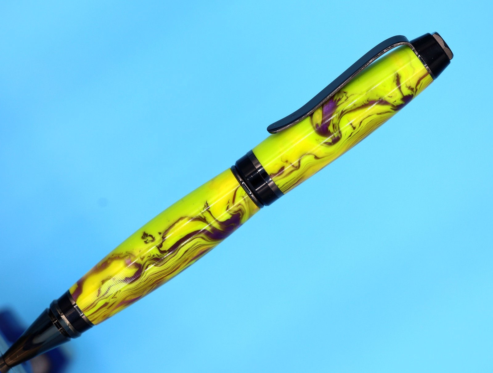 Classic Handmade Cigar Ballpoint Pen – Gunmetal with Goosebumps Color #112