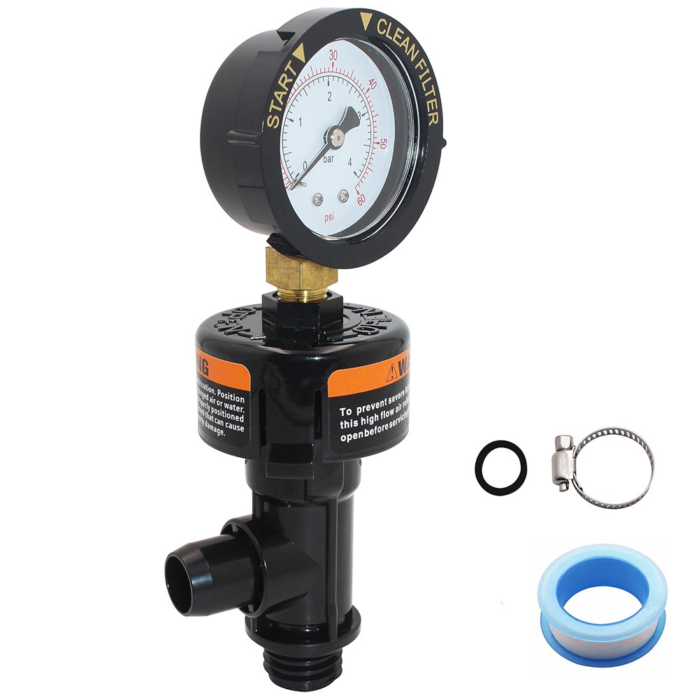 98209800 Air Relief Valve w/Pressure Gauge For Pentair Pool Spa Filter FNS PLUS