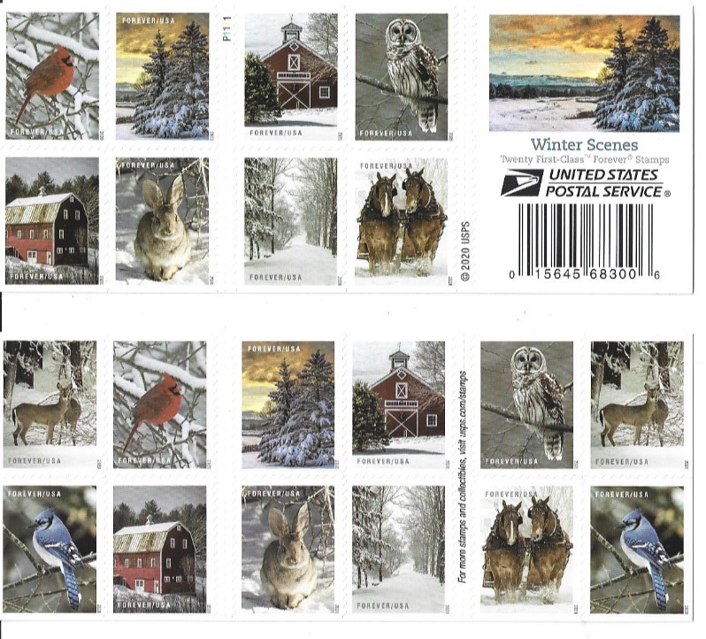 USPS sheet OF FOREVER STAMPS  (RETIRED DESIGNS)