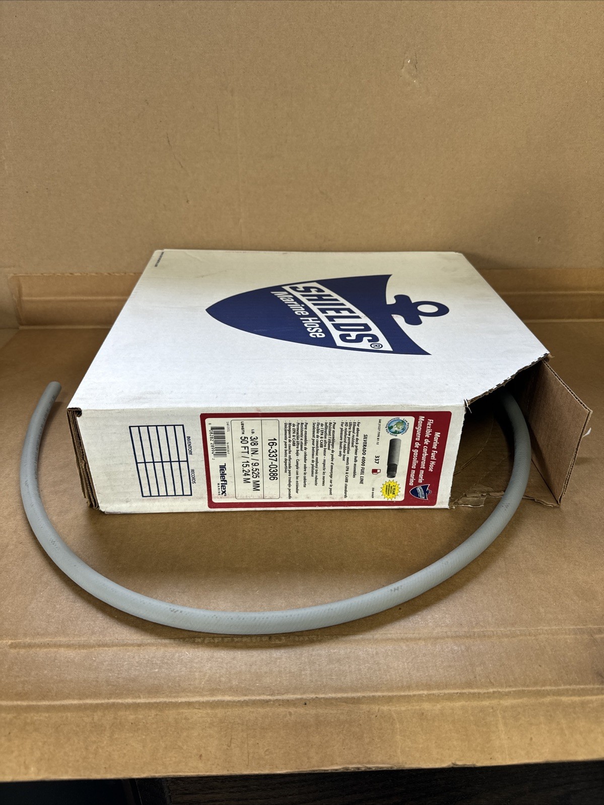 Shields SIERRA MARINE 16-337-0386 3/8 SILVERADO 4000 Fuel Line 1 Foot   Teleflex