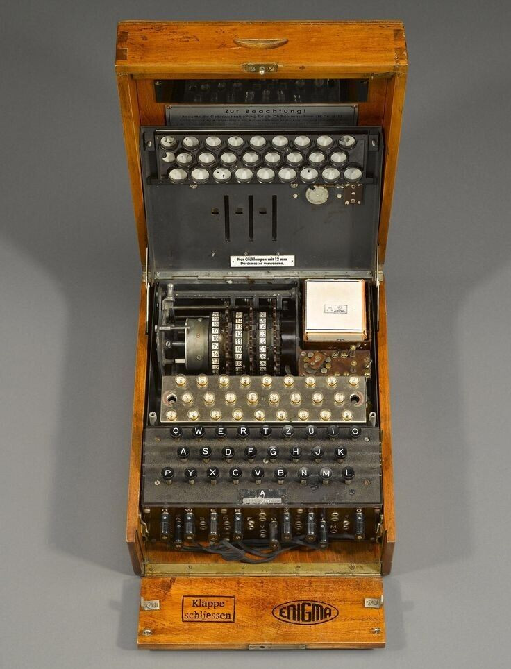 WW II - German  Photo --      Enigma Code Machine