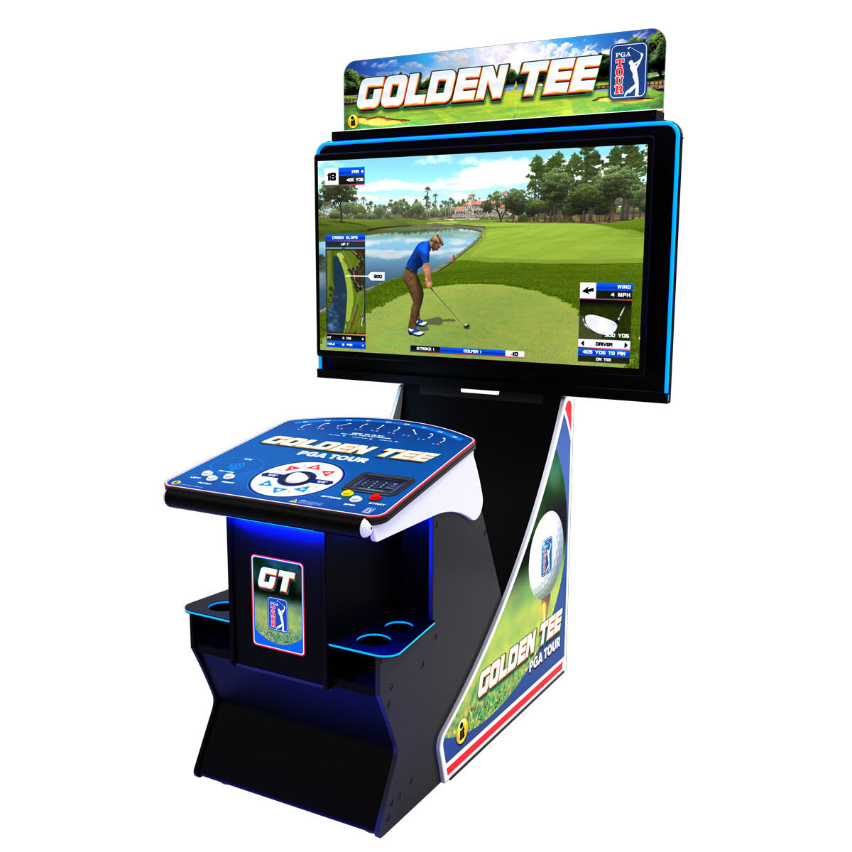 Golden Tee Golf Game - PGA TOUR Clubhouse Deluxe Edition - 2024