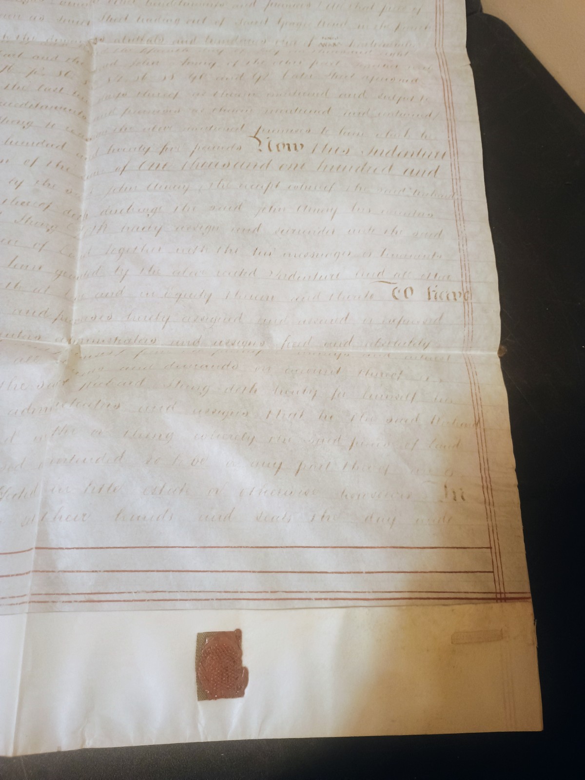 1800s French Document