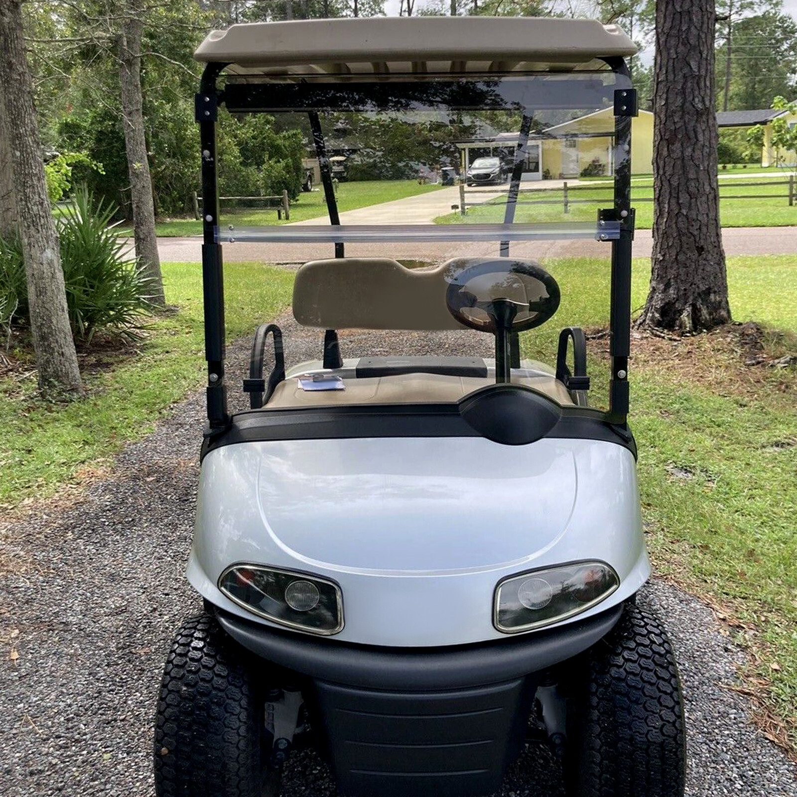 For EZGO RXV Tinted Windshield 2008-UP Folding Style *New In Box Golf Cart Part*