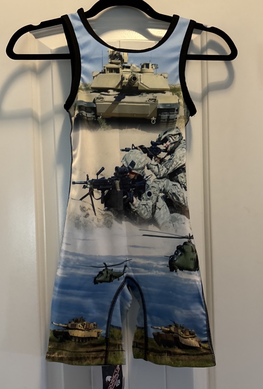 Exxact Sports Sublimated Wrestling Singlet US Army Youth Small