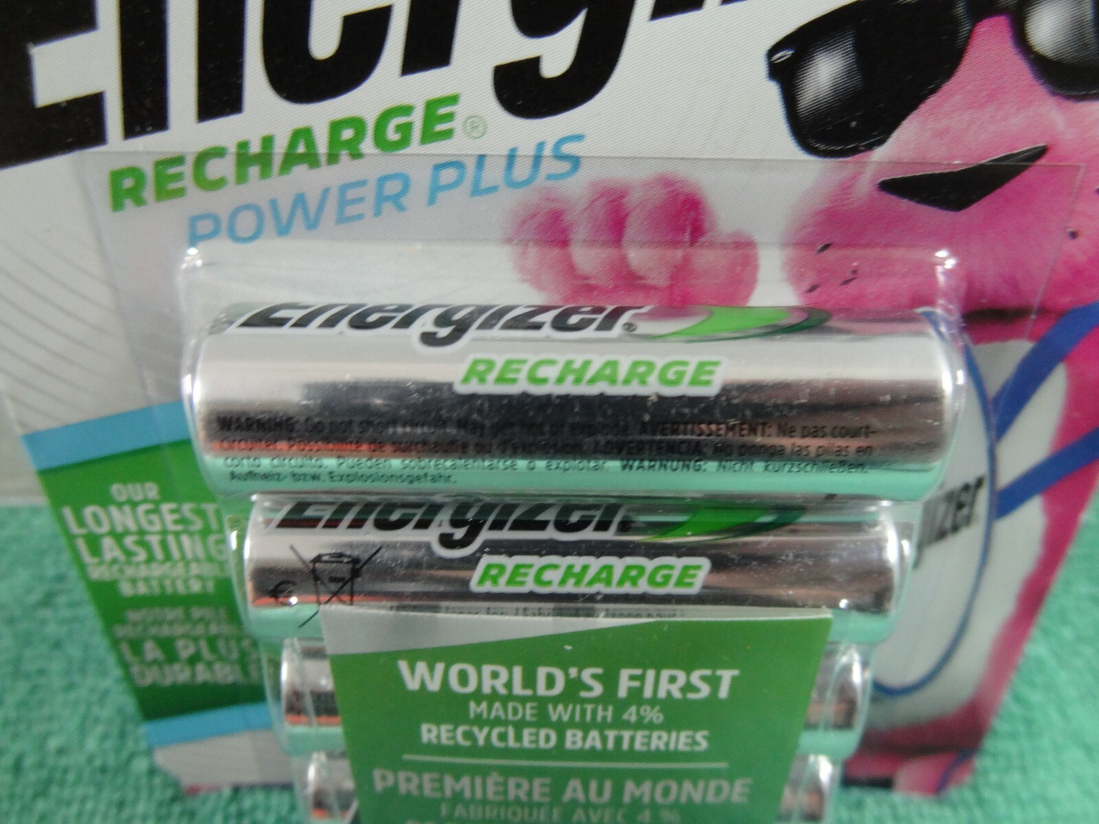 Energizer Recharge Power Plus AA Rechargeable Batteries 2300mAh - 4 Battery Pack