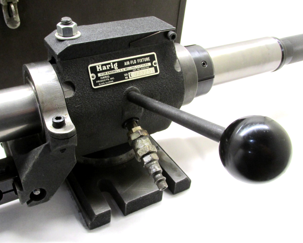 HARIG 5C COLLET ENDMILL & MILLING CUTTER SHARPENING AIR-FLO FIXTURE