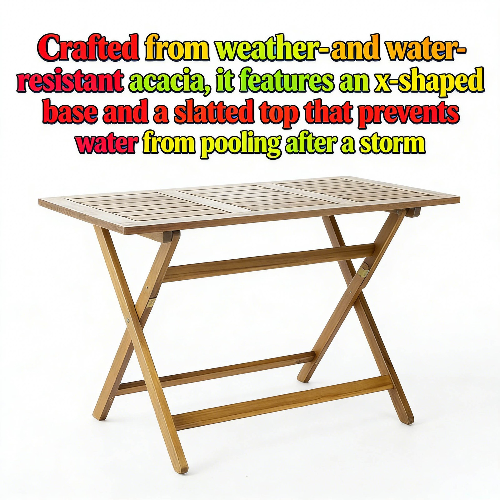 43.5in*29.75in*27.50in Foldable Table