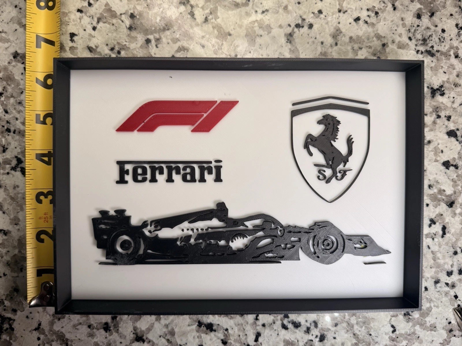 Ferrari F1 Scuderia 3D Art Sign Decor For Wall Or Desk Ferrari F1 Collector Fan