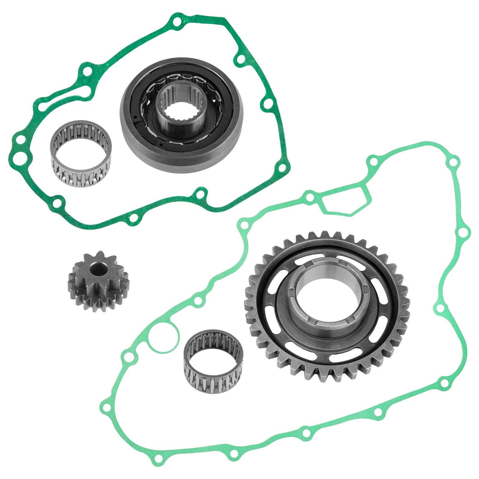 Starter Clutch & Driven Gear Reduction Gear W/Gasket for Honda TRX450ER 2006-14