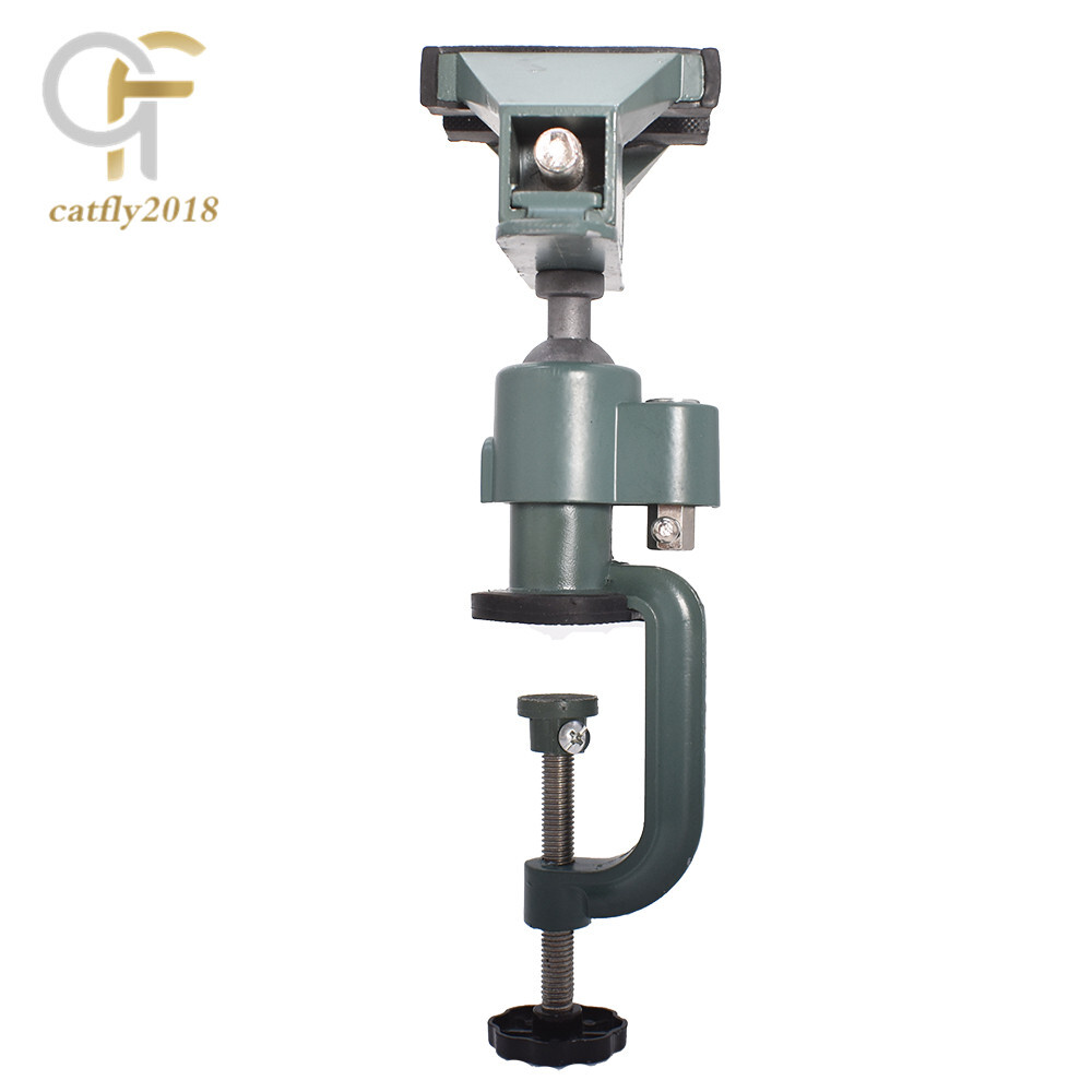 3" Universal Table Vise Aluminum Swivel 360° Rotating for Holding Small Parts