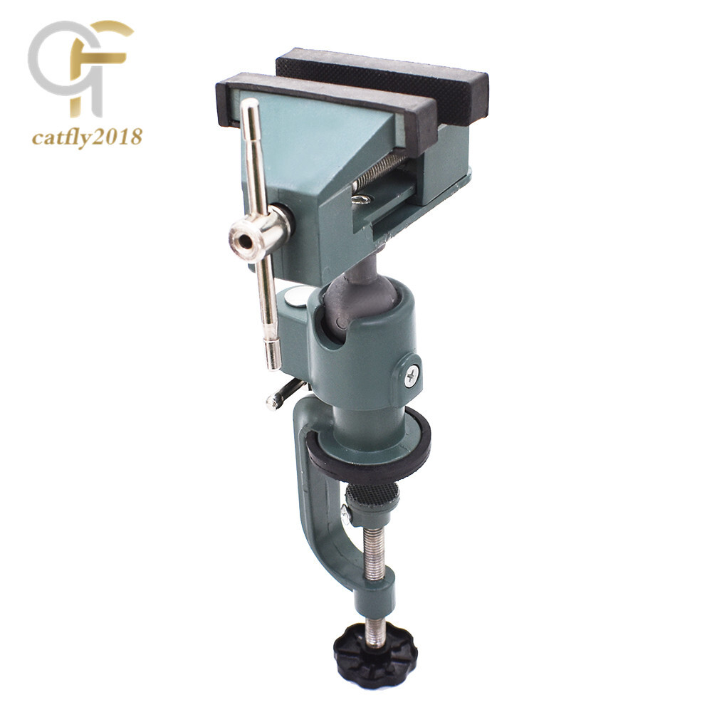 3" Universal Table Vise Aluminum Swivel 360° Rotating for Holding Small Parts
