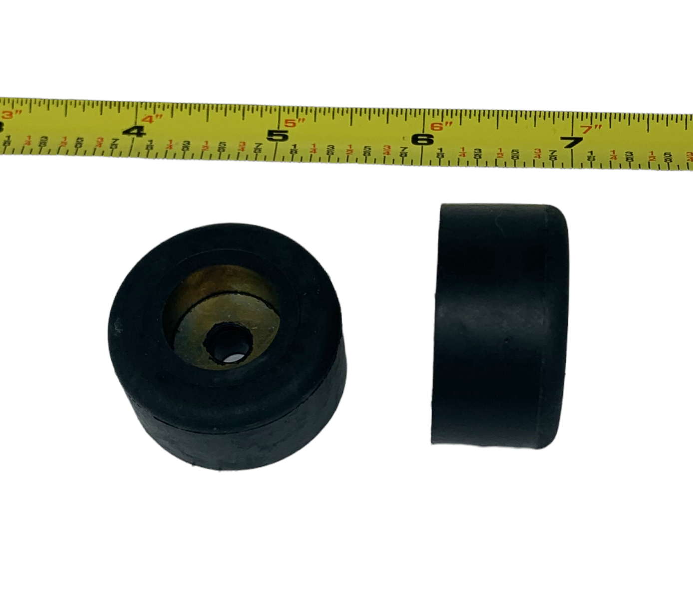 2 Pack Of Pressure Washer Rubber Foot Pads 1 1/2" Diameter 3/4" Height 1/4" Hole