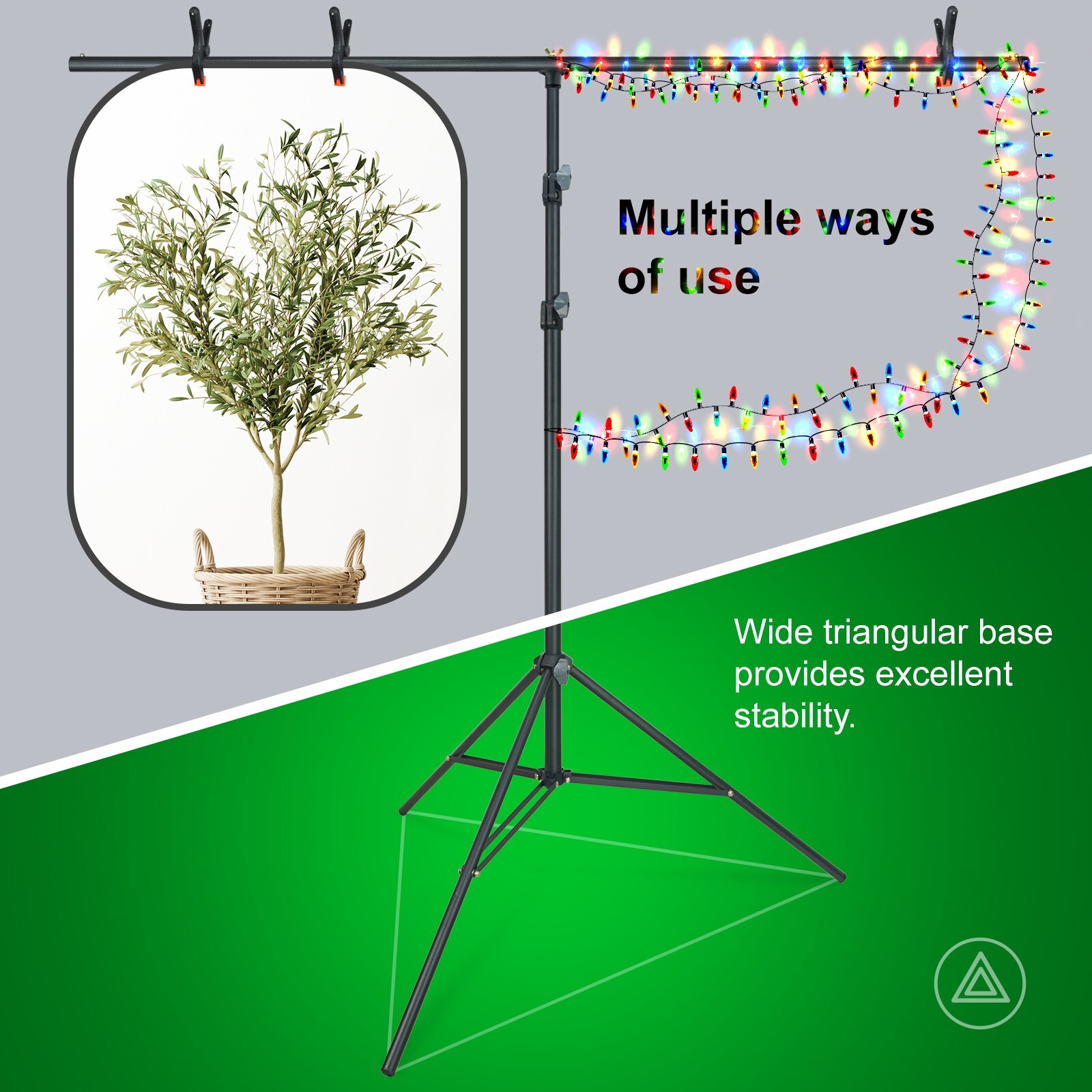 LINCO Photo T-Shape Backdrop Stand Background Backdrops Support Kit - AM207