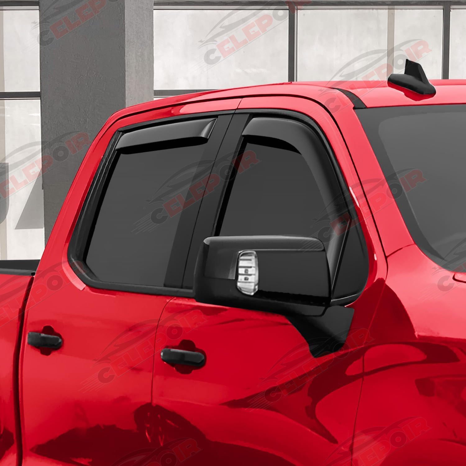 In-channel Window Visor for 2014-2018 Chevy Silverado & GMC Sierra Extended Cab