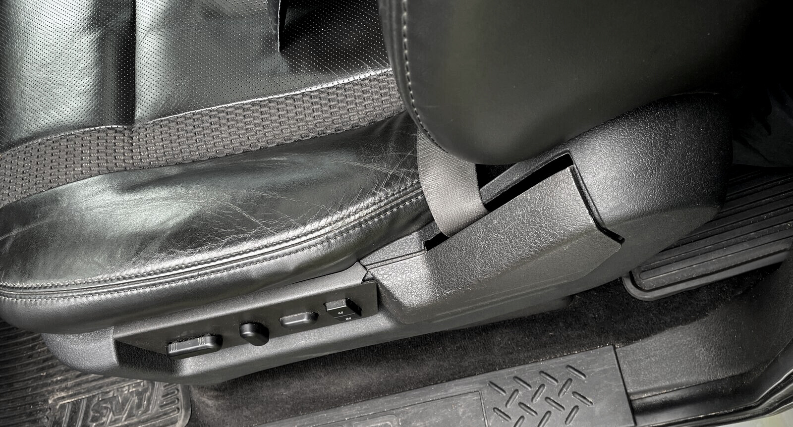 For 2009-2014 Ford F150 Seat Cover Trim Panel Bezel Black Drivers Side