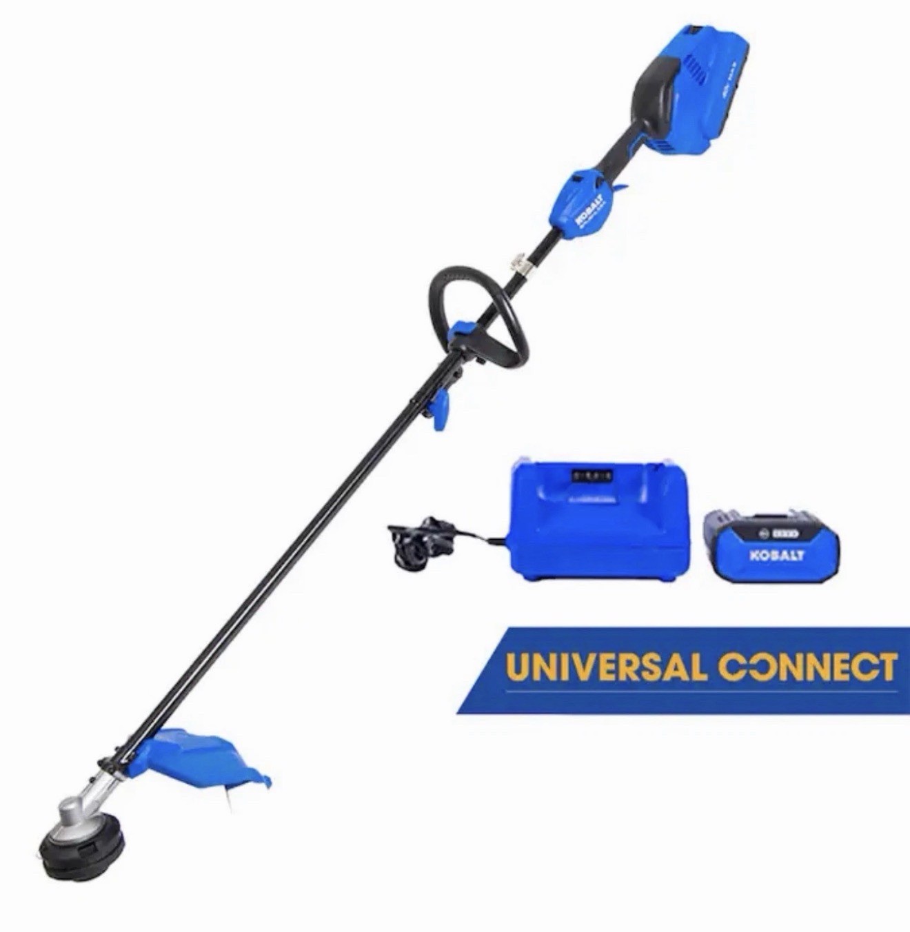 🔥NEW🔥 Kobalt Gen4 40-volt 15-in Straight Shaft, Battery String Trimmer 4.0 Ah