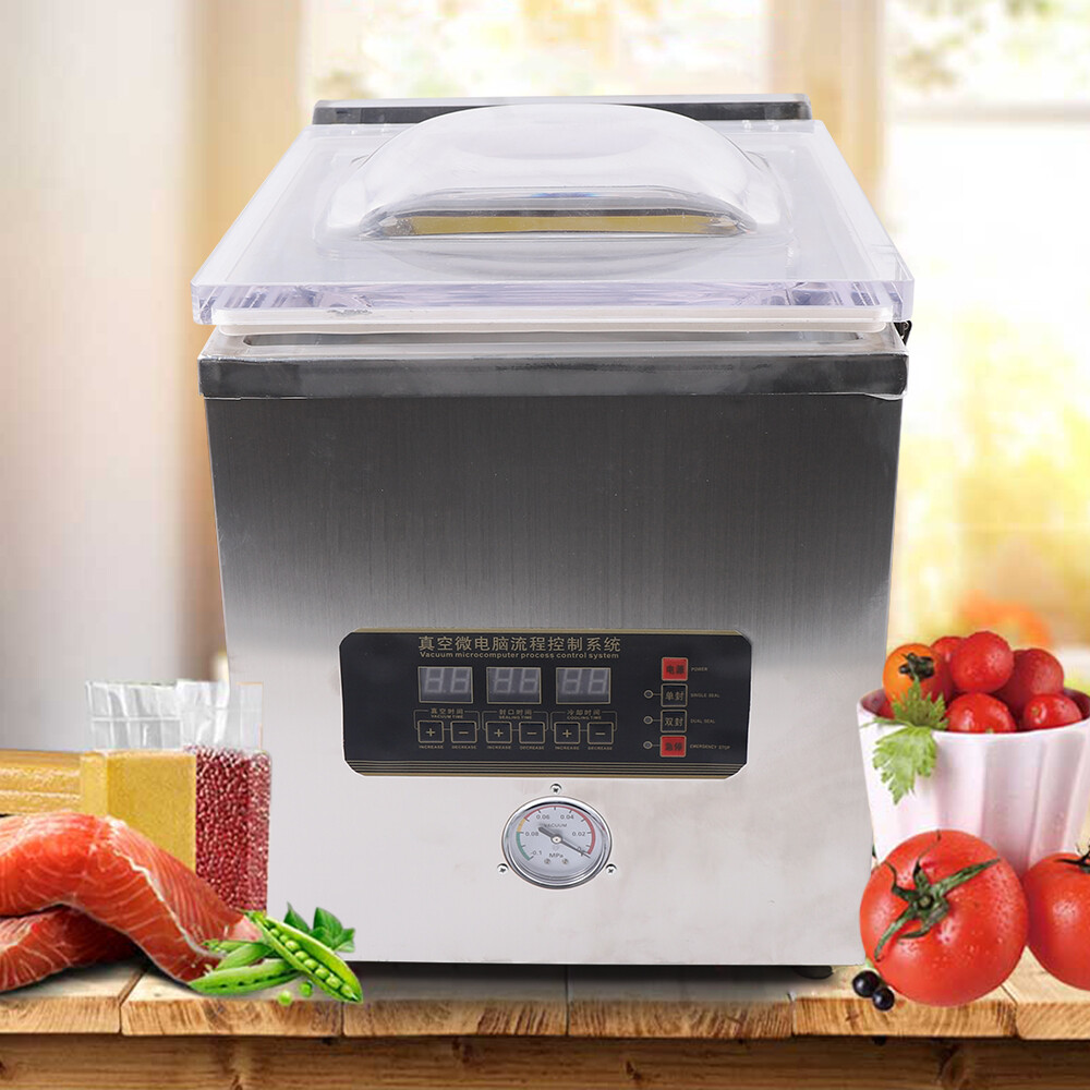 Vacuum Sealer Commercial Food Chamber Vacuum Sealing Packing Machine 360W 110V