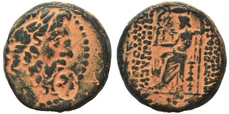 💵VF CLEOPATRA VII COUNTERMARK-47/46 BC-22mm/11.43g-VF-RPC I 4219-JULIUS CAESAR