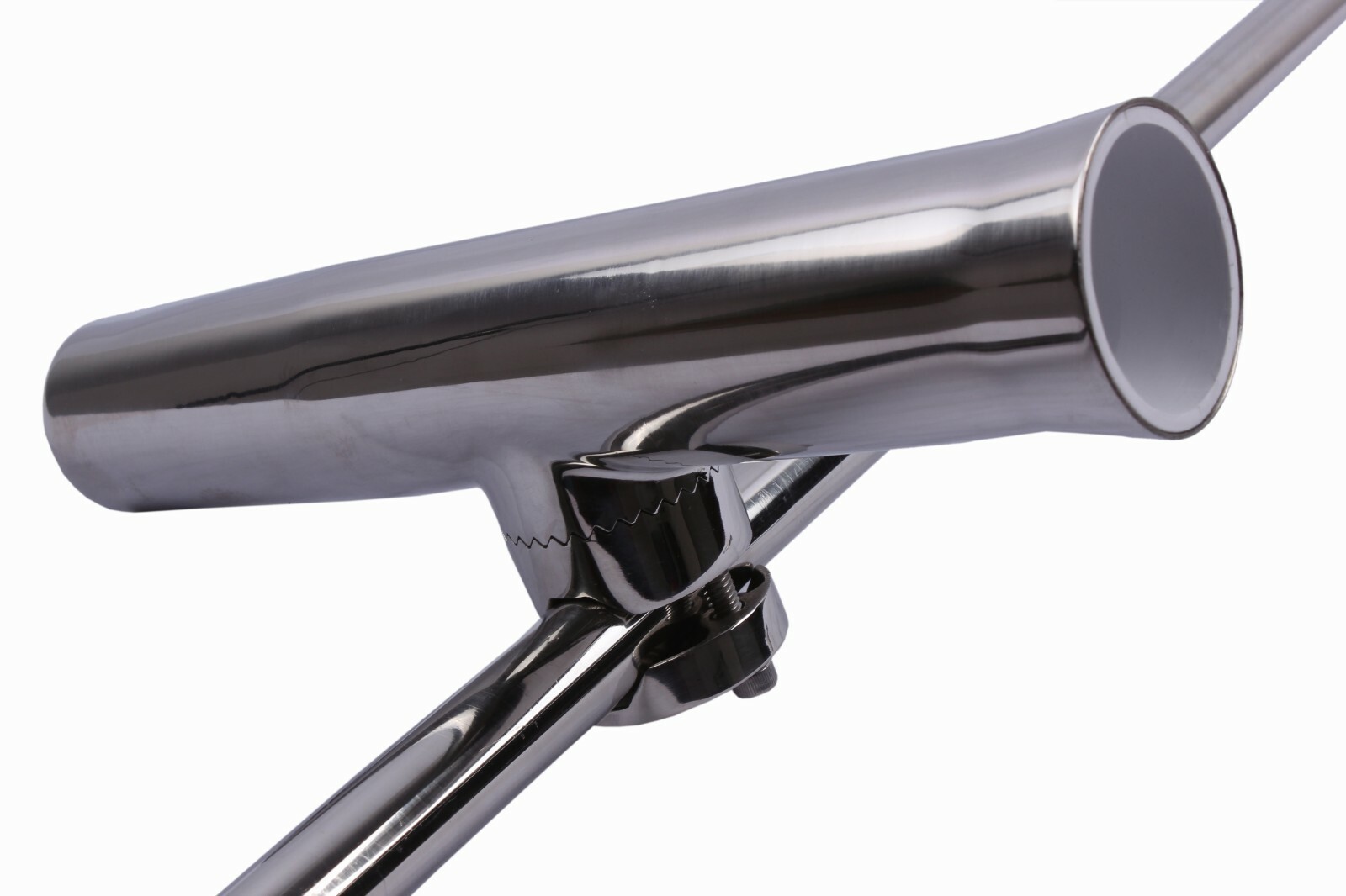 4X 316 Stainless Steel Boat Fishing Rod Holder Clamp-on 7/8"-1" Rail Mount