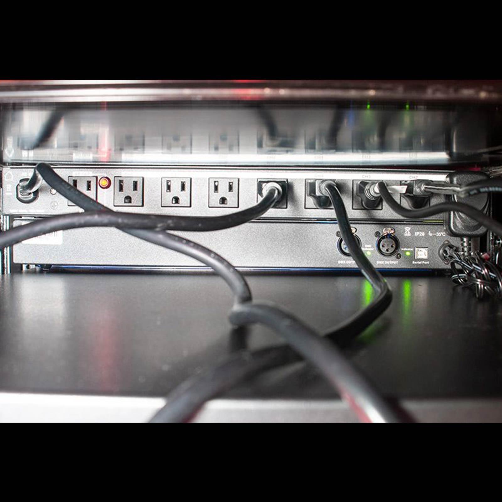 ADJ POW-R BAR RACK 10 Edison & 2 USB 19" Rack Mount AC Power Center