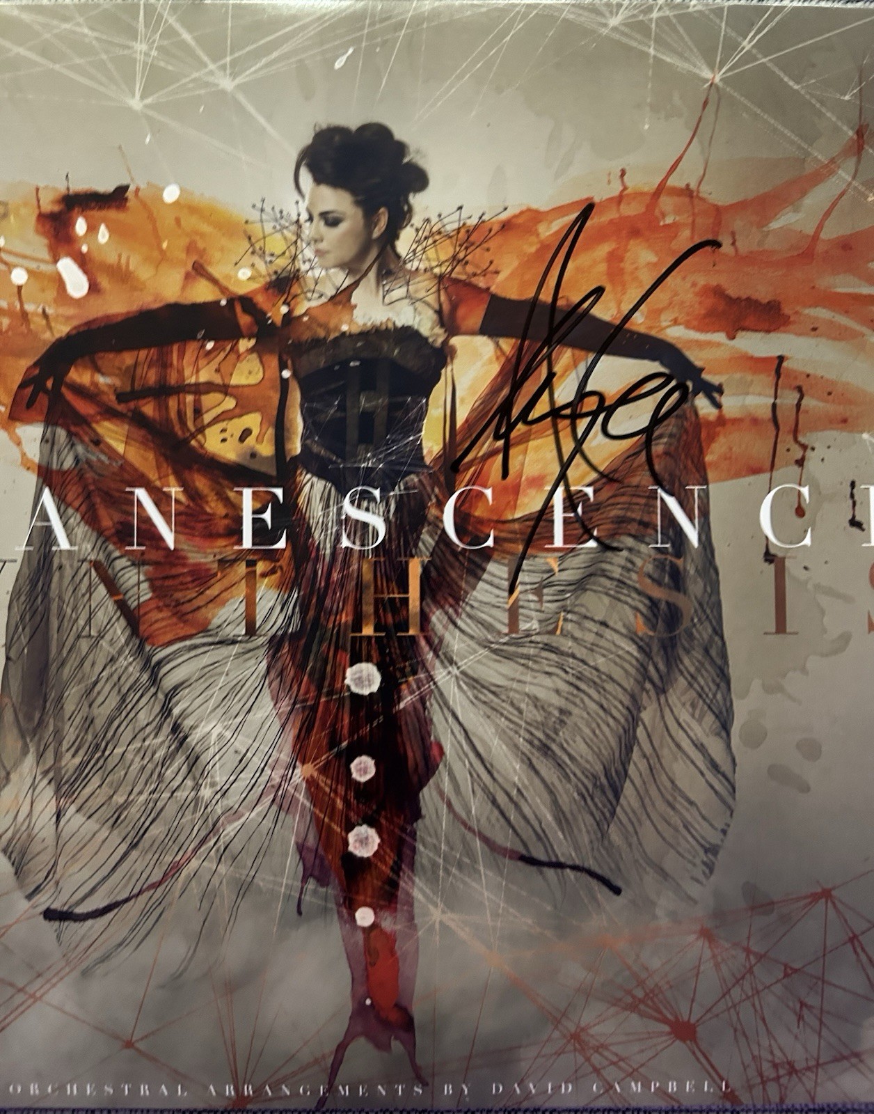 AMY LEE SIGNED EVANESCENCE SYNTHESIS VINYL LP RARE - BECKETT COA