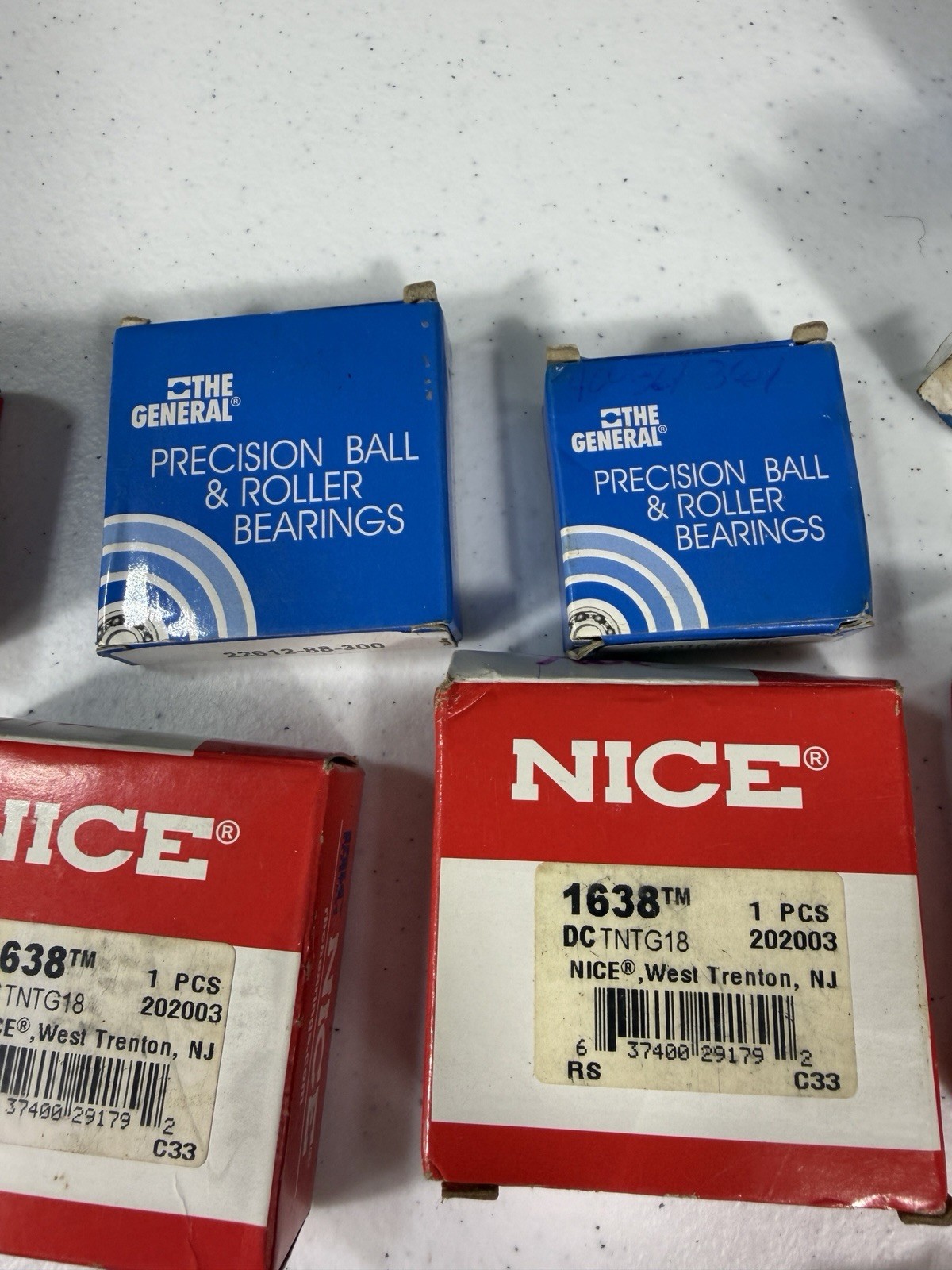 Vintage Lot ~20 NICE Ball Bearings 1635 1638 SKF Timken Fafnir NOS Boxes West