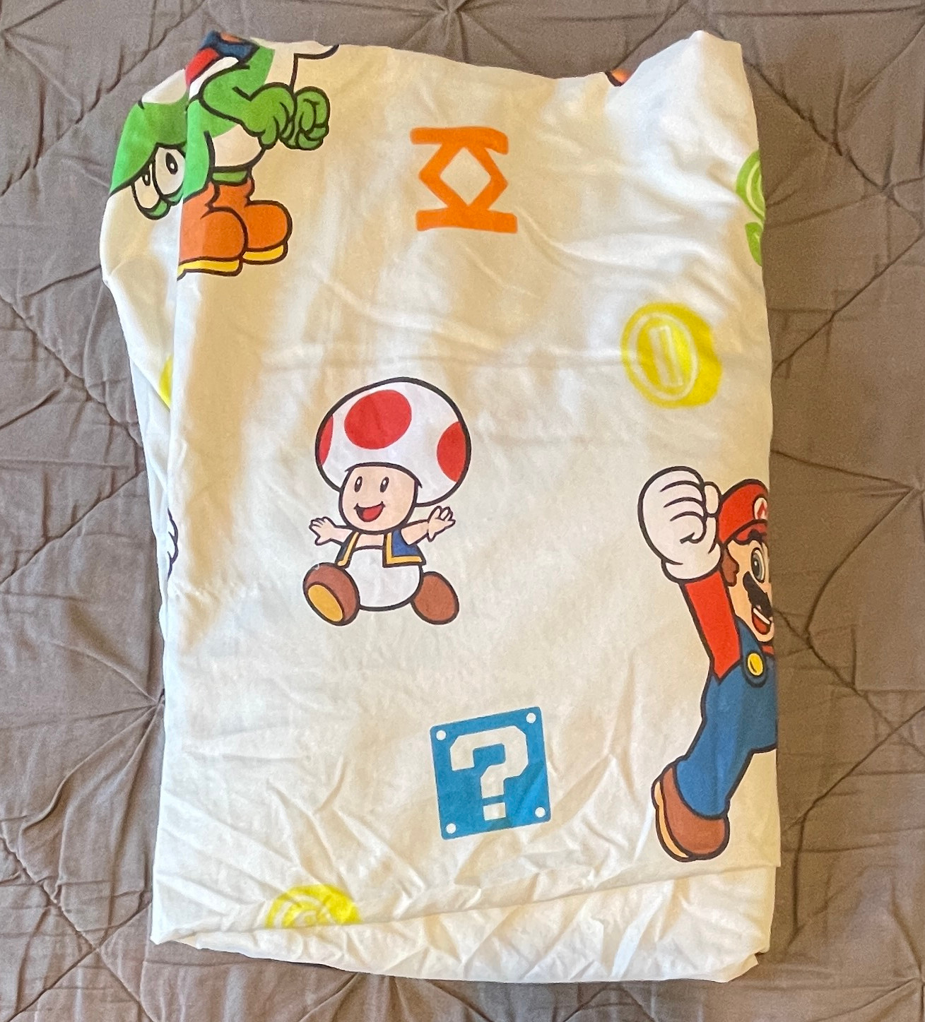Super Mario Bros Full Sheet Set | Flat & Fitted Sheets | Some Snags
