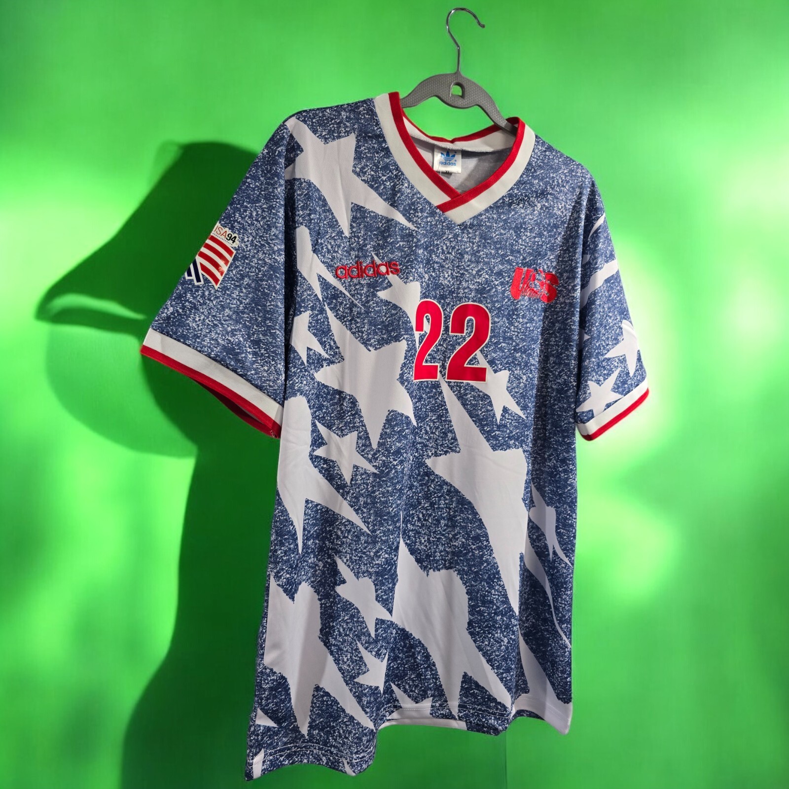 National Team USA Away - World Cup 1994 - Soccer - LALAS #22 - XL (Run Small)