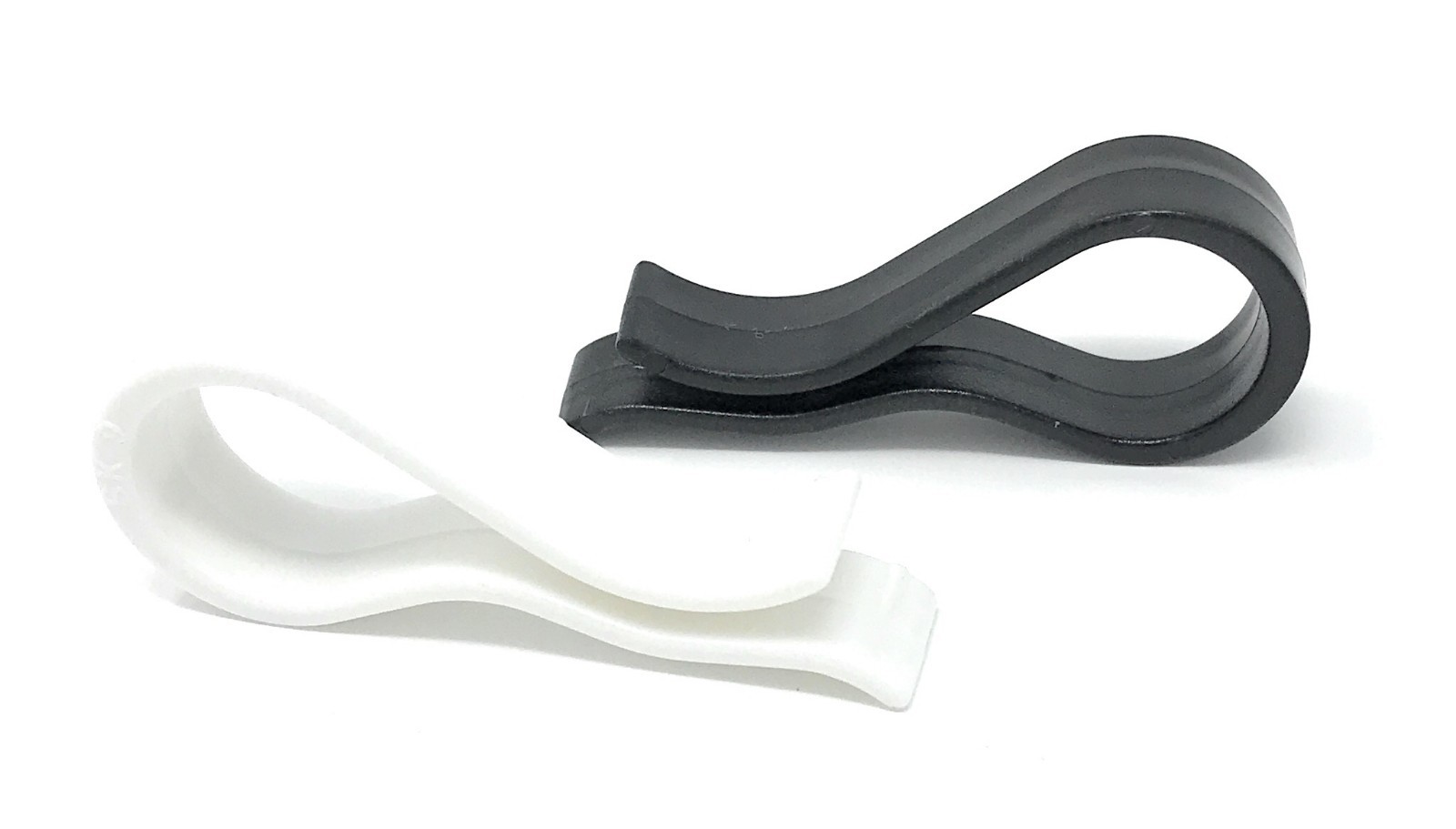 100 Strut Clips Hanger Plastic Clips Garment Shirt Coat Trousers Secured Gripper