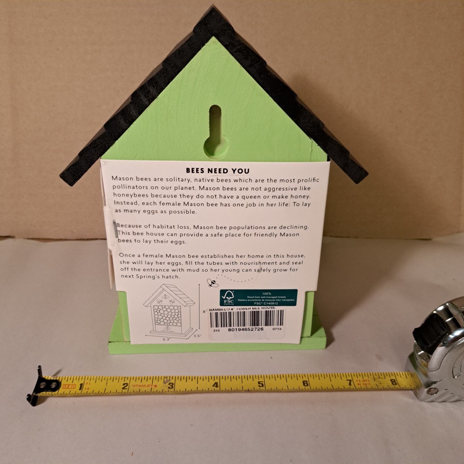 BAMBECO 8" Tower Bee House.