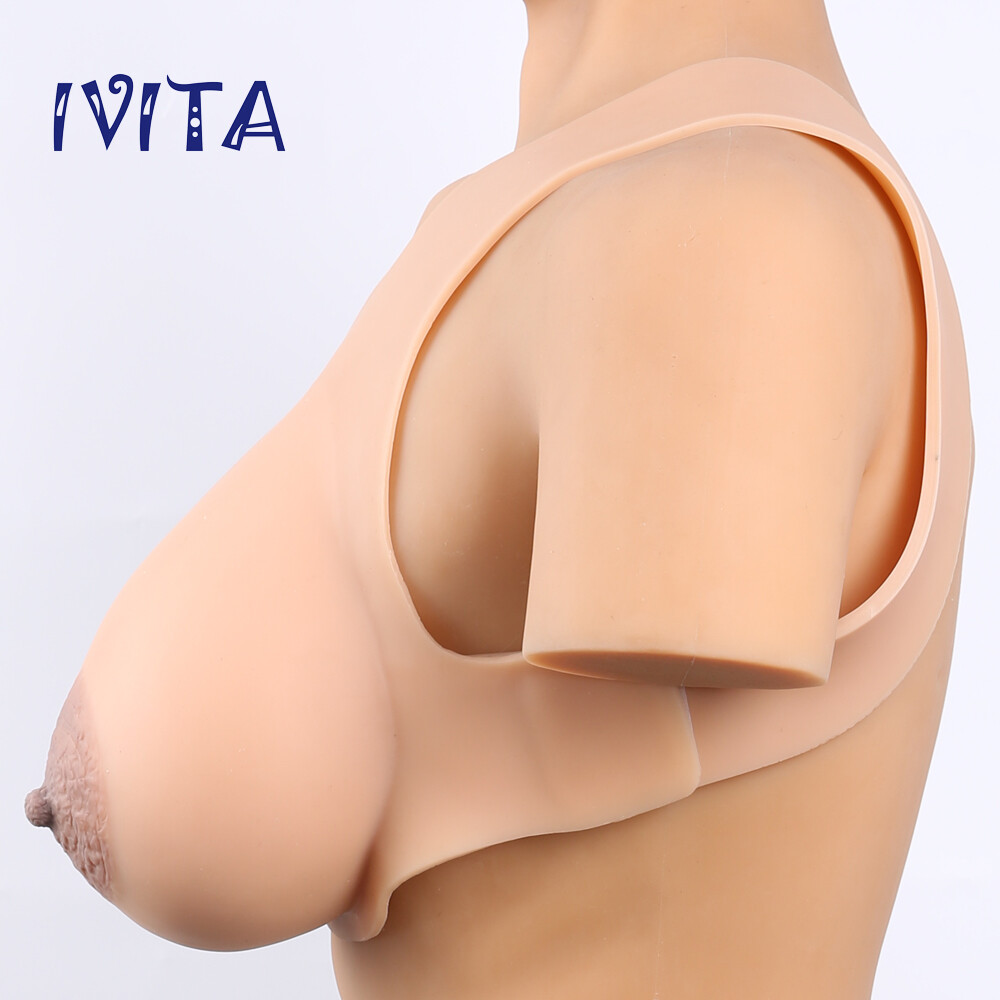 IVITA Big Areola Silicone Breast Forms 11XL I Cup Prothesis Silicone Boobs